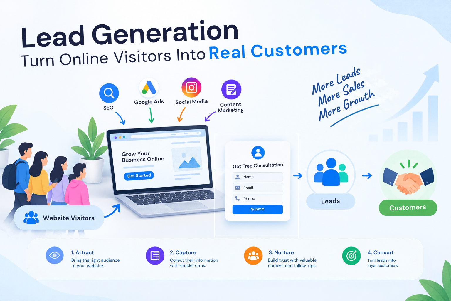 Lead Generation – Turn Online Visitors Into Real Customers