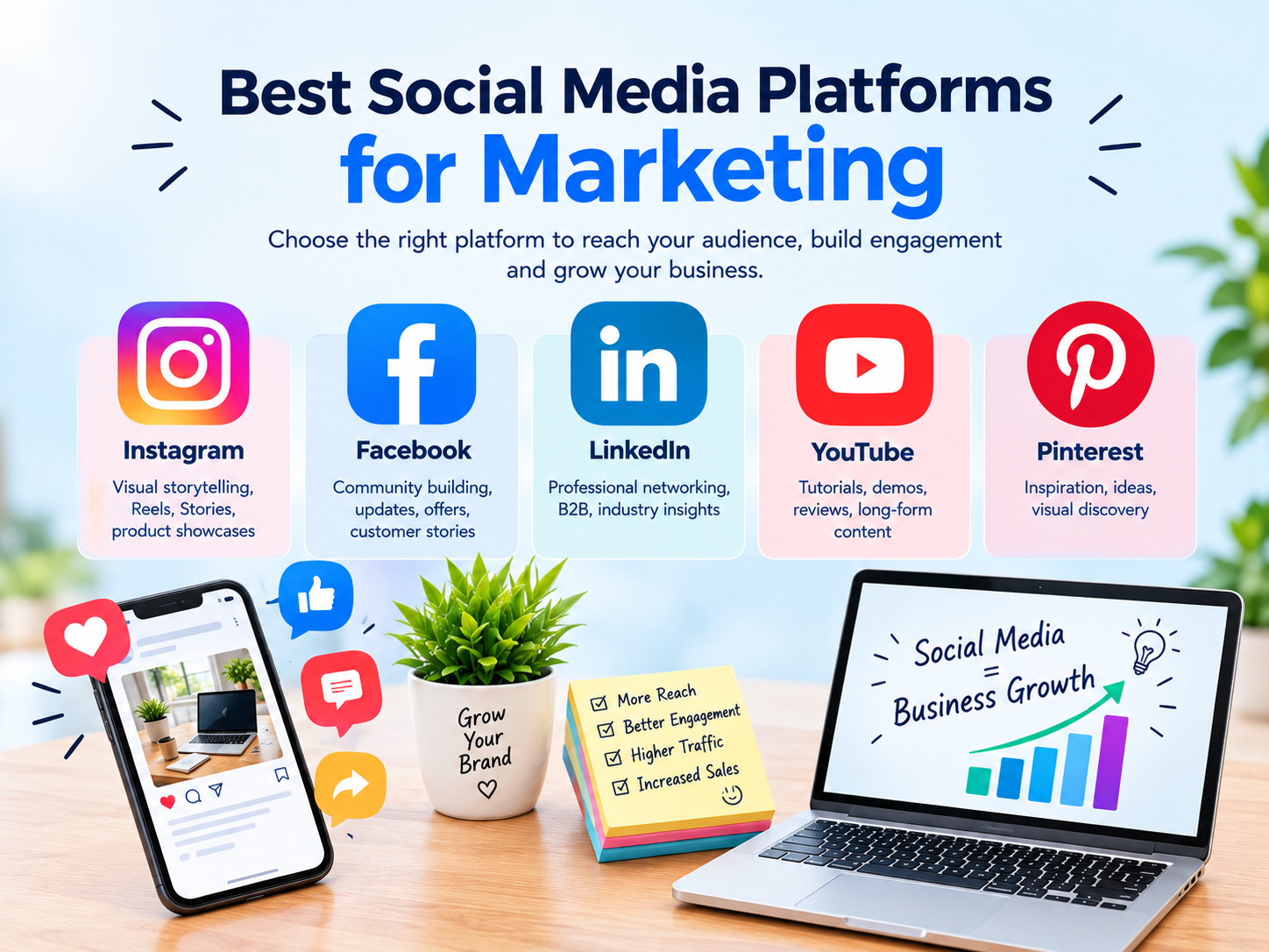 Social Media Platforms for Business Marketing